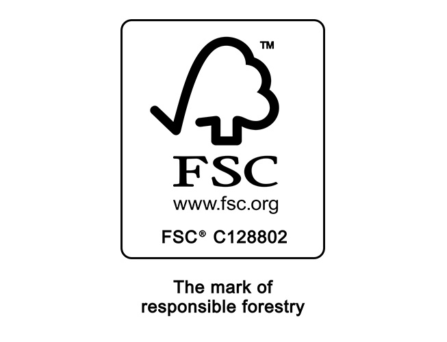 FSC certified sustainable paper