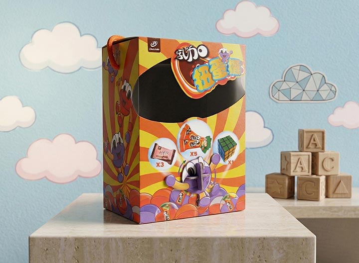 Chocolate Capsule Toy Dispenser Cardboard Box