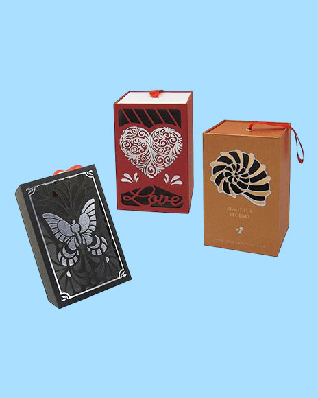 Book Style Magnet Closure w/ Laser Engraving & Hot Stamping - Gift packaging solutions