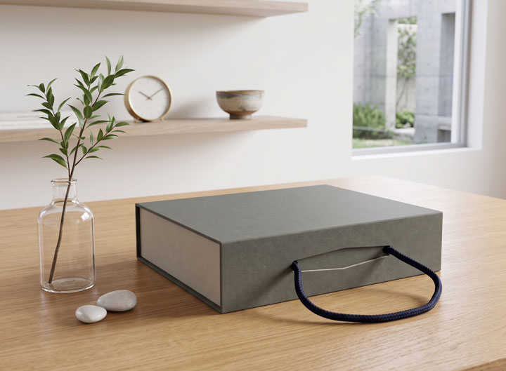 Custom Collapsible Box w/ Magnetic Lock & Hanger Rope - Premium Gift Packaging