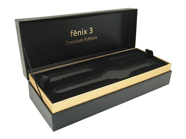 Garmin Fenix 3 Neck Box Hinged Lid w/ Hot Stamping & Flocking EVA Insert