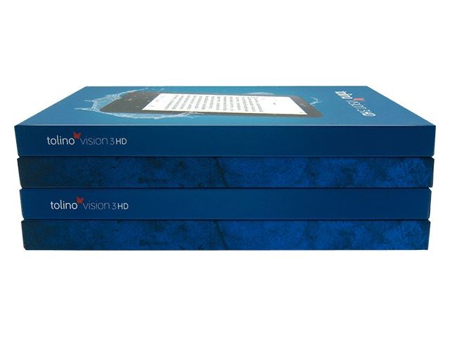 Tolino Vision 3 HD Rigid Lid & Cardboard Tray Box