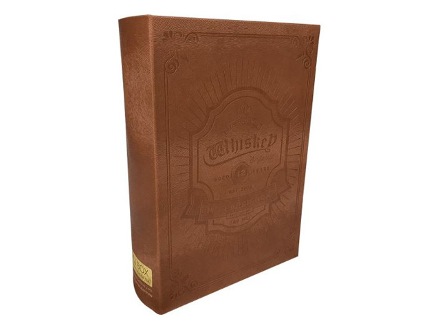 Custom Book Style Rigid Box w/ Debossing Design ( Brown Color )