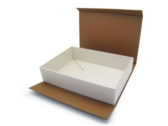 Flat-Delivered Book Style Rigid Box w/ Magnet Closure