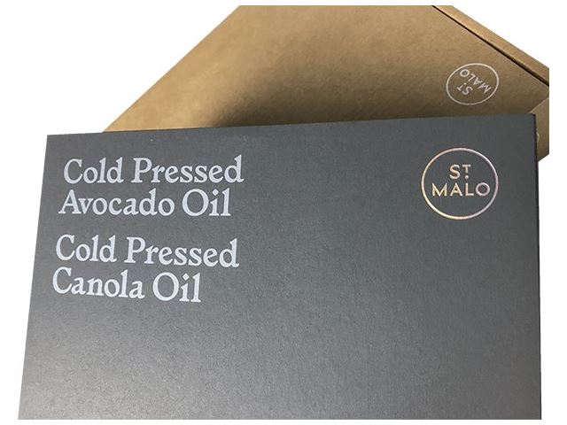 St. Malo Avocado Oil Kraft Pizza Box w/ Box Sleeve