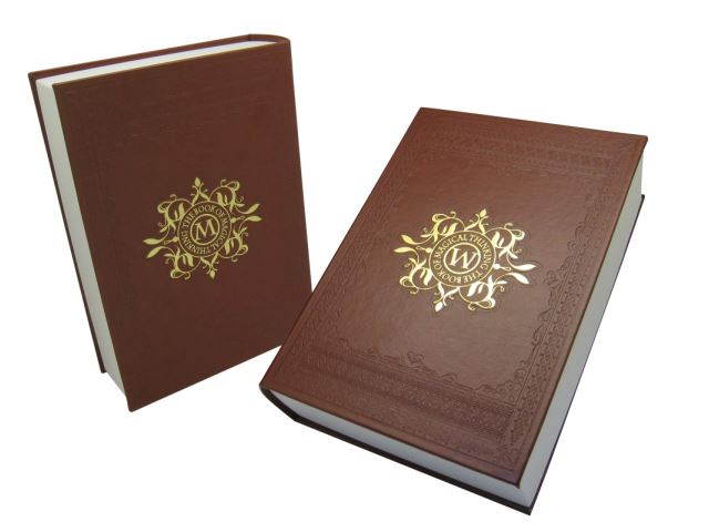 Custom Book Style Rigid Box w/ Debossing Design ( Dark Brown )