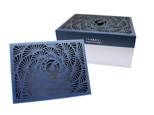 Laser Engraving Lift-Off Neck Box w/ Hot Stamping ( Blue Color )