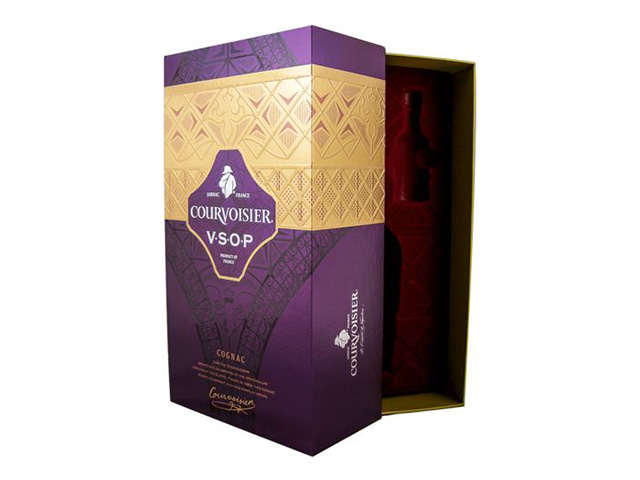 Courvoisier VSOP Lift-Off Box ( Rectangle ) w/ Embossing & Hot Stamping