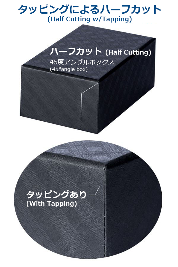 タッピングによるハーフカット