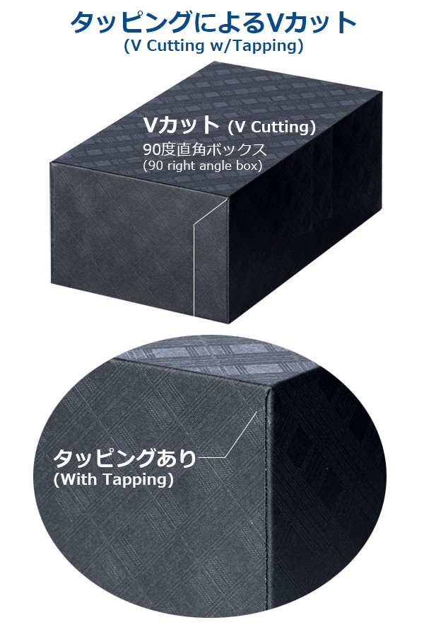 タッピングによる V カット